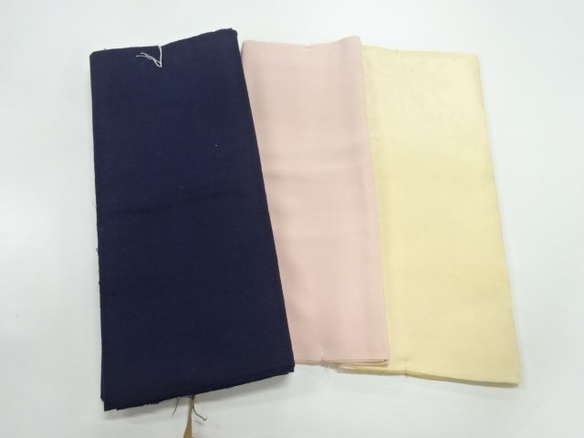 JAPANESE KIMONO / ANTIQUE ARAIHARI SET FOR UPPER LINING & HAKKAKE & SHOULDER LINING